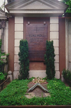 Foto vom Grab von Elias Holl auf dem Protestantischen Friedhof